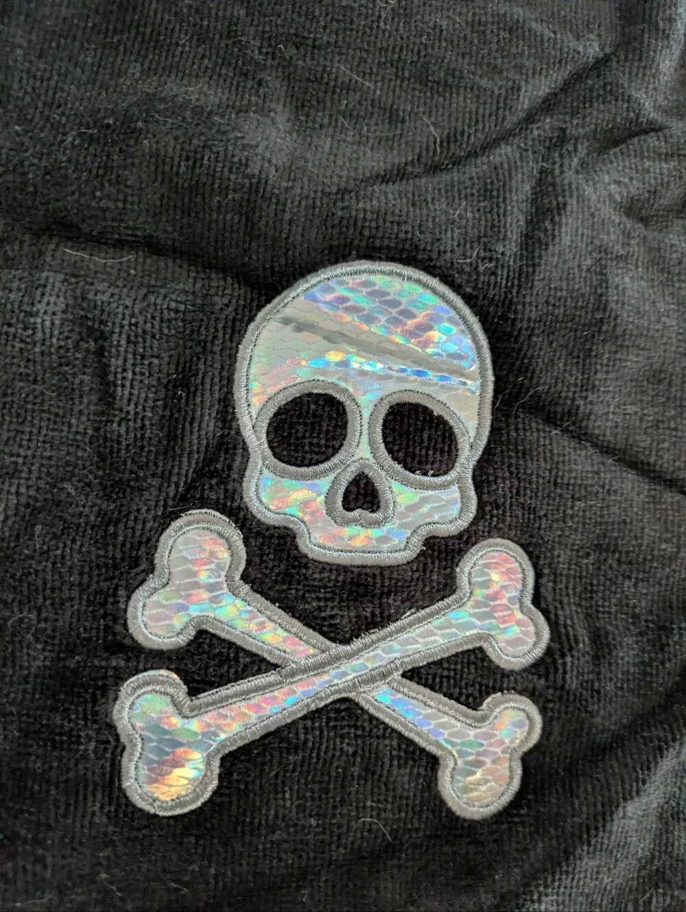 Kassafina Halloween Skull Crossbones Bathroom HandTowels Set of 2